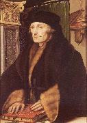 HOLBEIN, Hans the Younger Erasmus Van Rotterdam oil